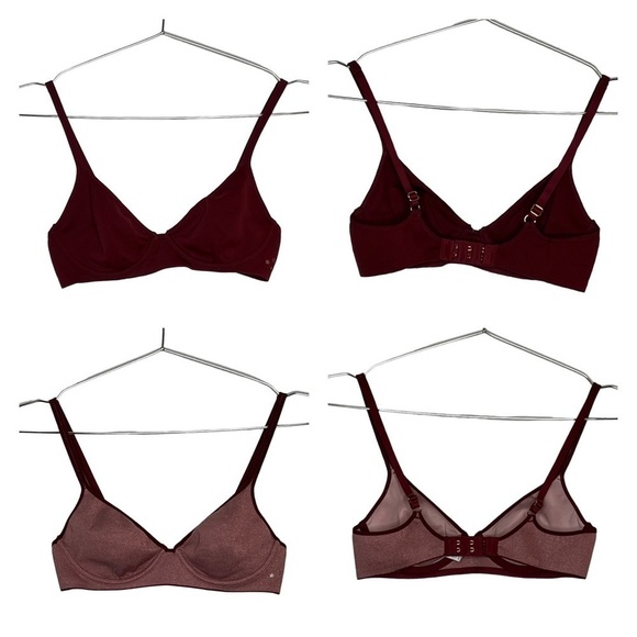 AERIE 32B Real Me Full Coverage Bra Set of 2 Stars - Picture 1 of 12